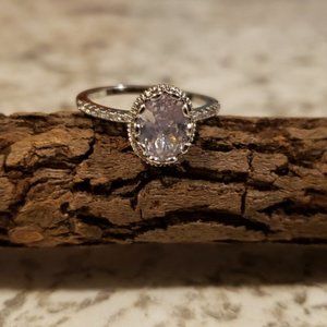 Bezel Setting Sterling Silver Ring